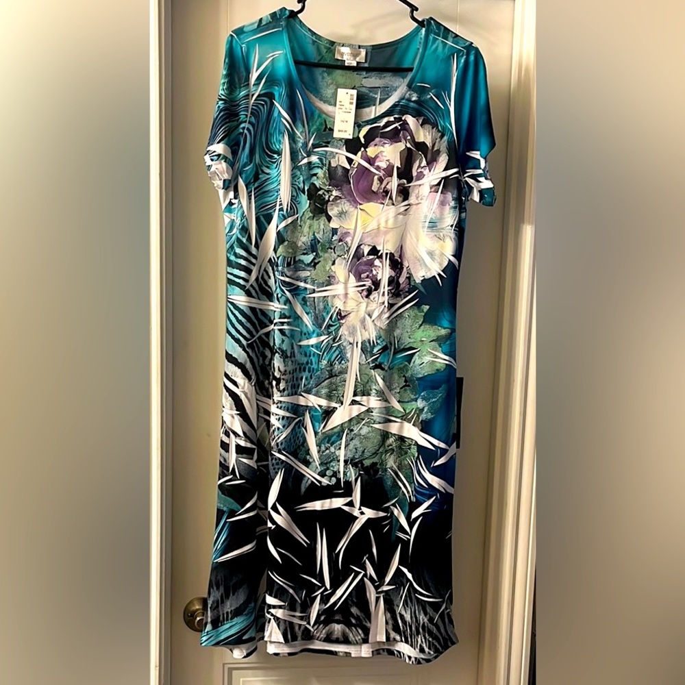 Avenue Multicolor Abstract Print Dress